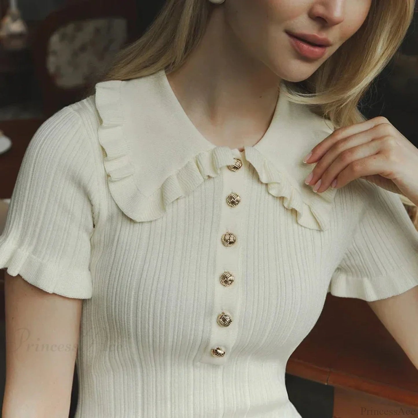 High-waist Knitted Mini Dress