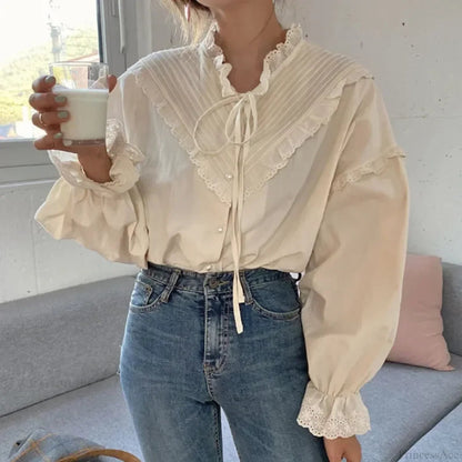 Hollow Out Blouse Blouses