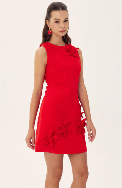 Madeline Sleeveless Applique Mini Dress