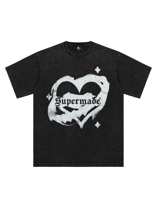 Heart Graphic Print T-shirt