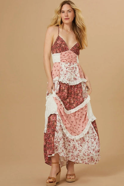 Patchwork Maxi Dress