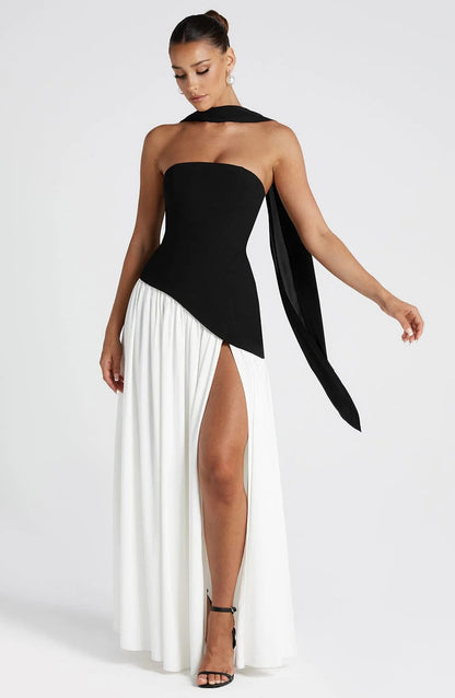 Elthion Strapless Bandage Maxi Dress