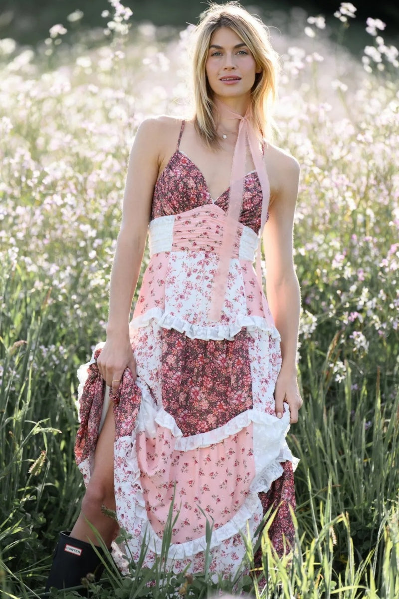Patchwork Maxi Dress