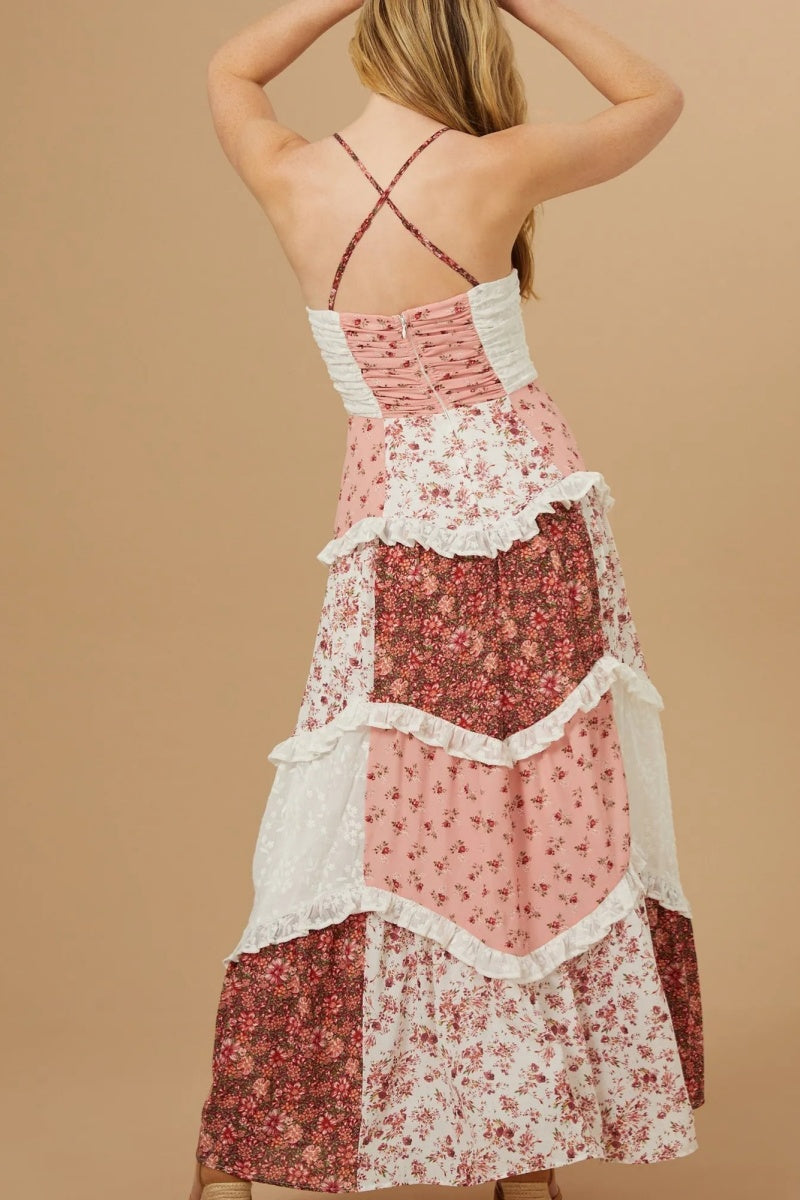 Patchwork Maxi Dress