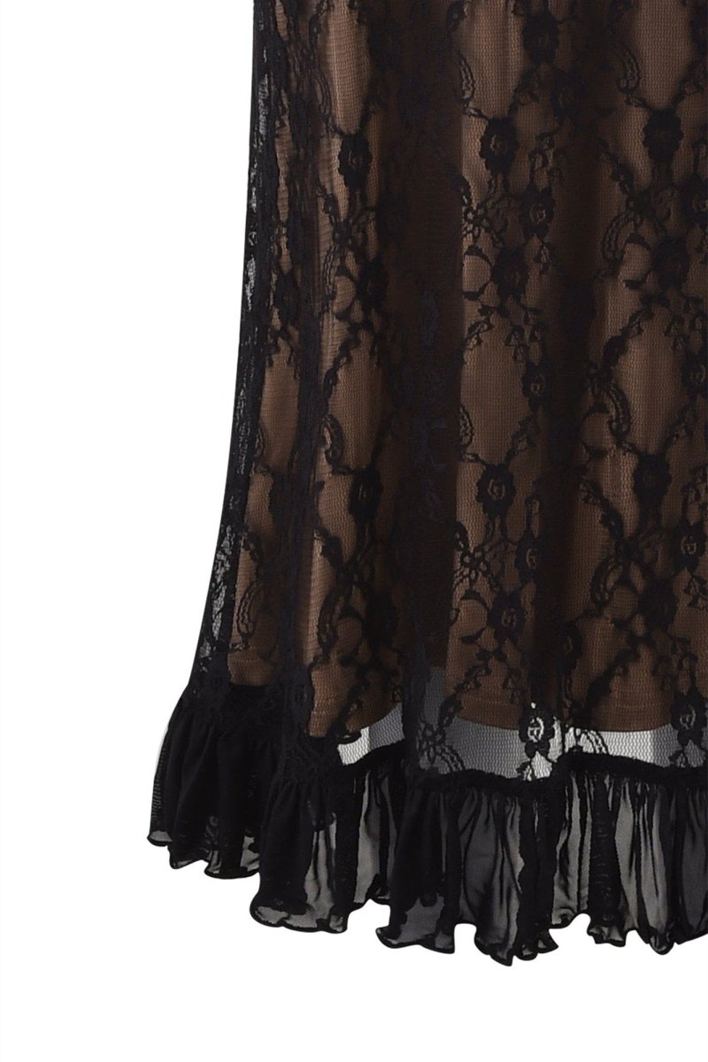 Ina Lace Ruffle Maxi Dress