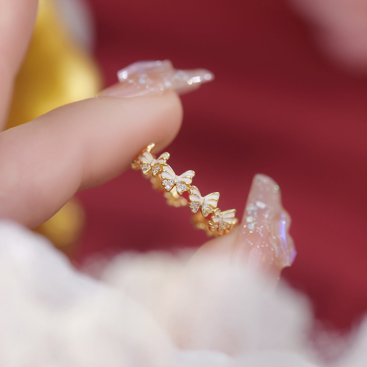 Ivory Flutter Ring