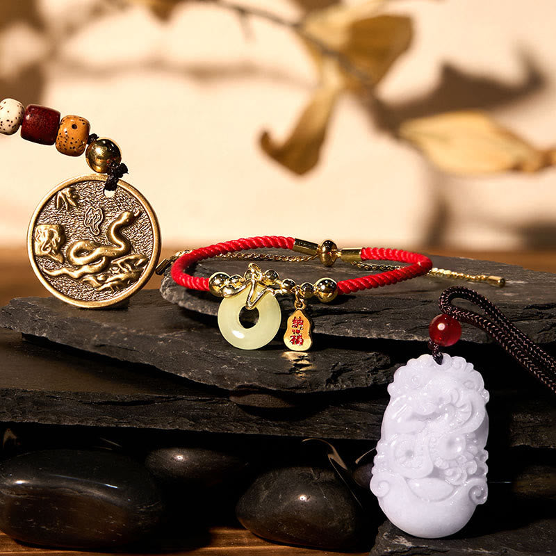 Jade Red String Protection Bundle for Year of the Snake