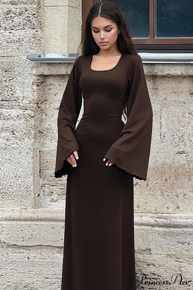 Jaye Long Stylish Sleeve Maxi Dress