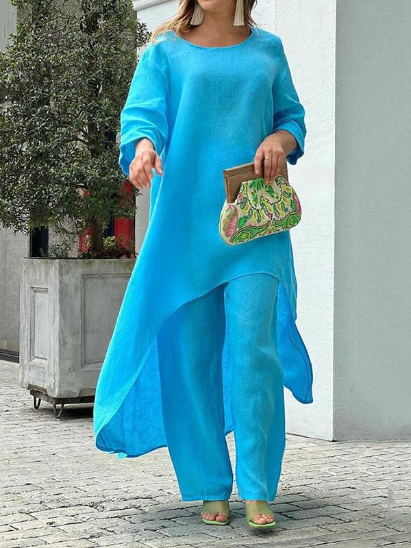 Fashionable Color Two-piece Set