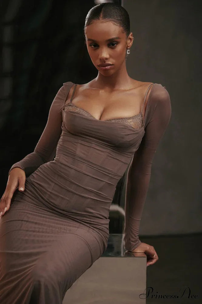 Katarina Black Stylish Maxi Dress