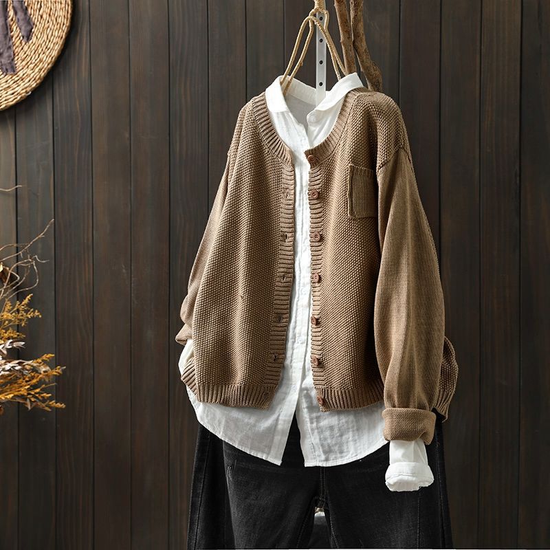 Sarah | Comfy Knit Cardigan With Button Detail for