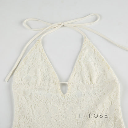 Adaley Lace Tiered Mini Dress