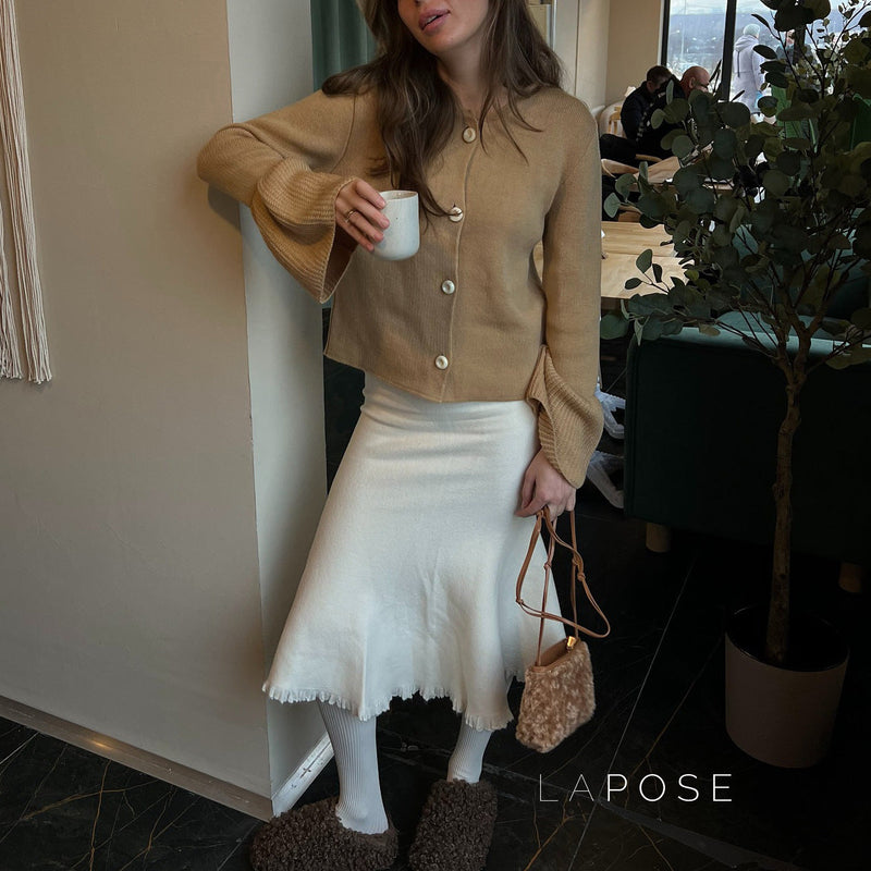 Alizah Bell Sleeve Knit Cardigan