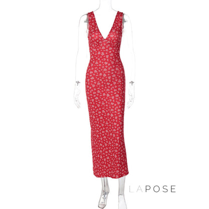 Aubrie Backless Maxi Dress