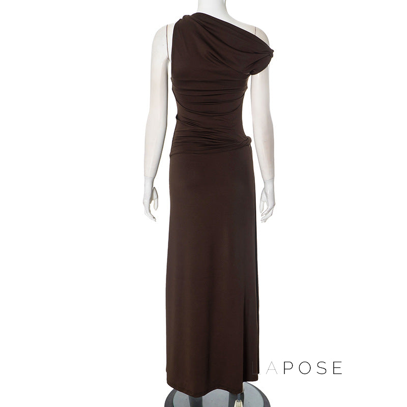 Azalia Twisted Draped Dress