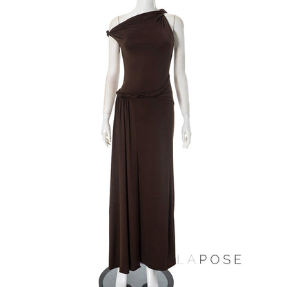 Azalia Twisted Draped Dress