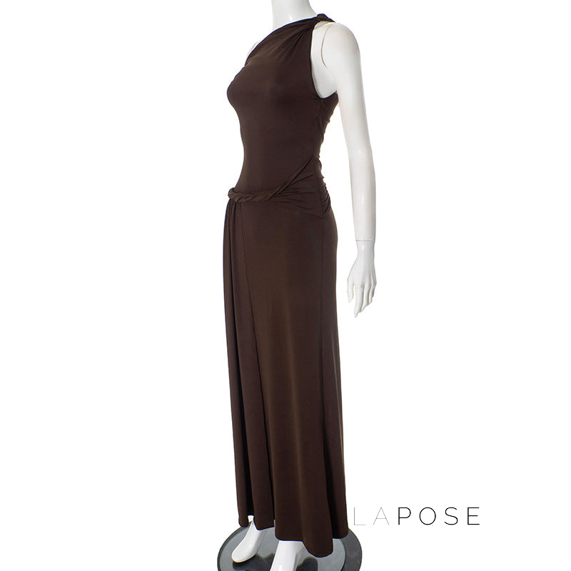 Azalia Twisted Draped Dress