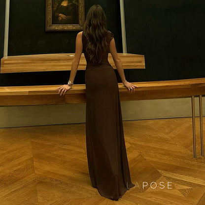 Azalia Twisted Draped Dress