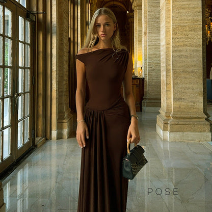 Azalia Twisted Draped Dress
