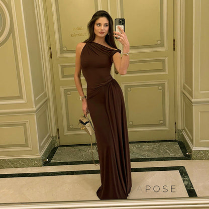 Azalia Twisted Draped Dress