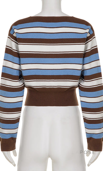 Blakelynn Striped Button Cardigan