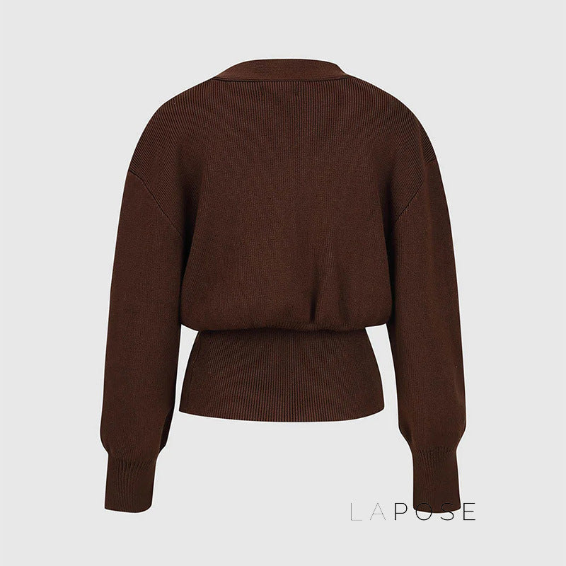 Caelyn Knitted V-neck Cardigan