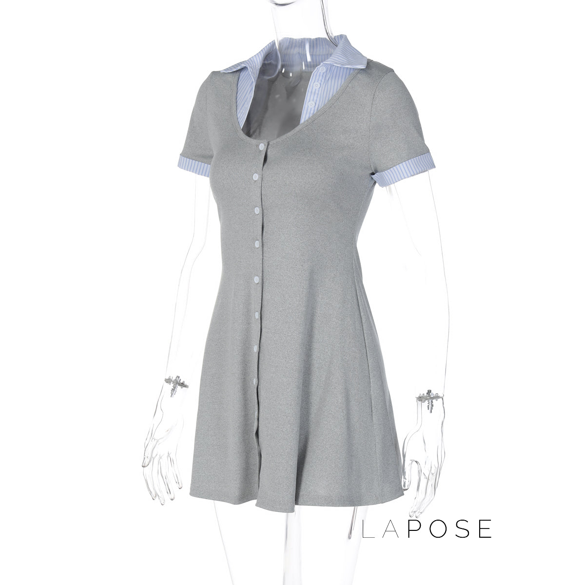 Carmyn Polo Patchwork Mini Dress