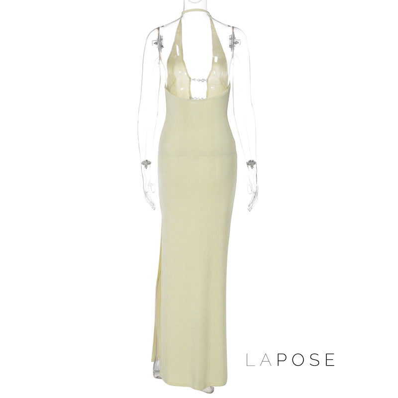 Goldie Halter Maxi Dress