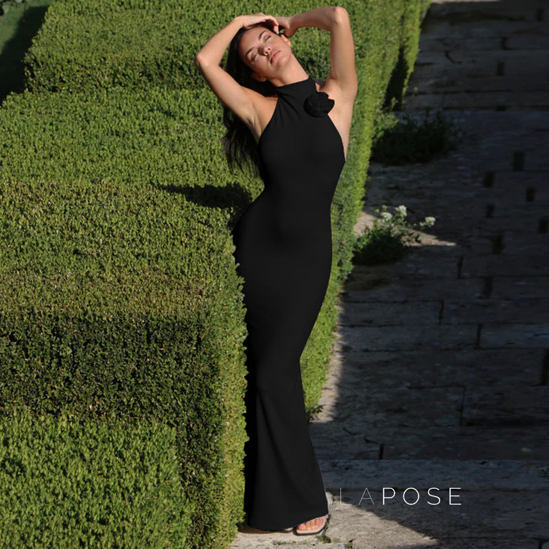 Iliana Halter Backless Maxi Dress