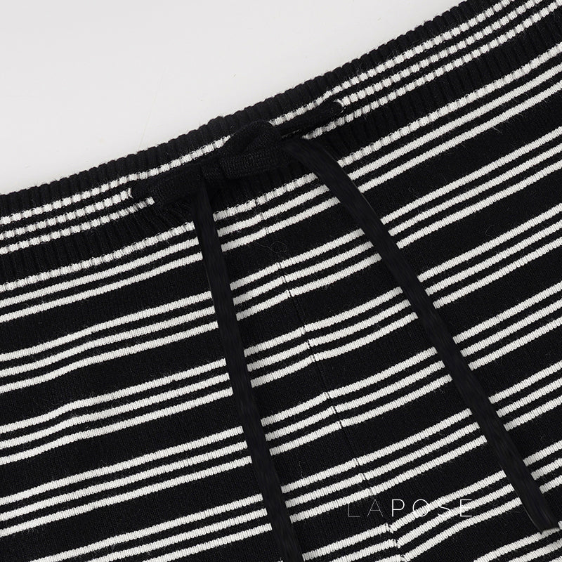 Jamari Striped Cardigan Short Set