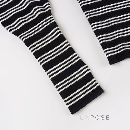 Jamari Striped Cardigan Short Set
