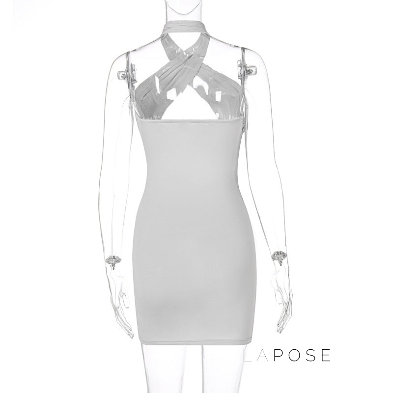 Jayani Halter Cut-out Mini Dress