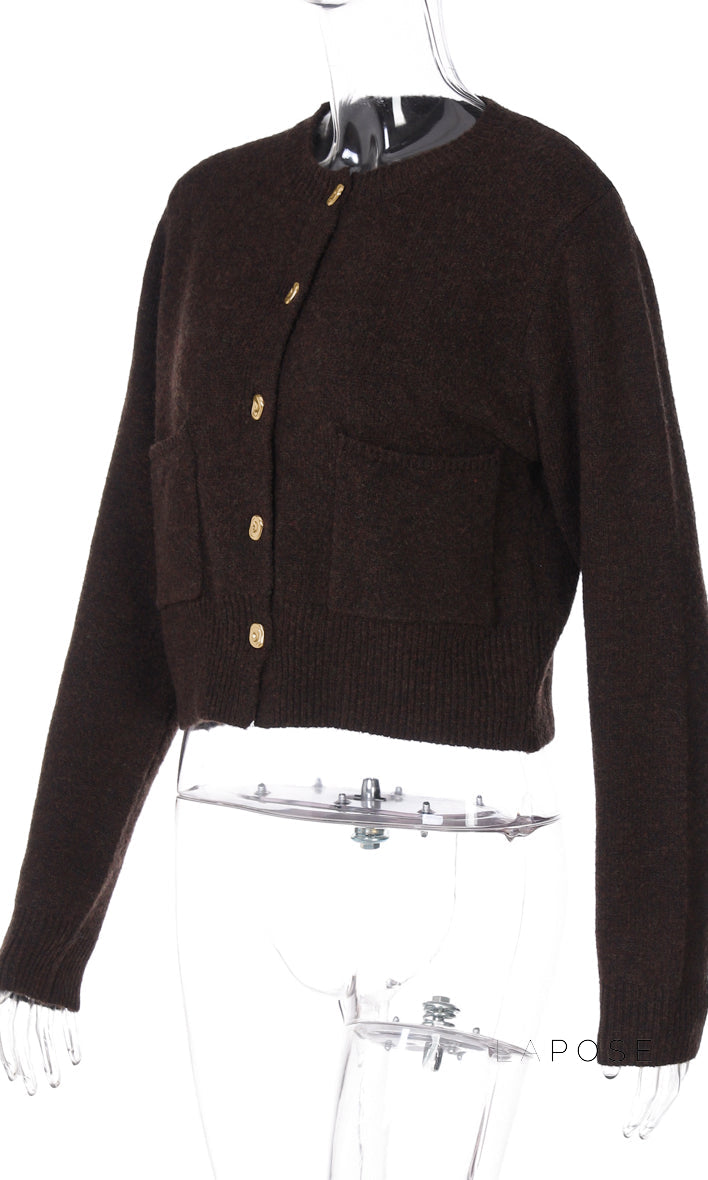 Lilia Cozy Flap Pocket Cardigan