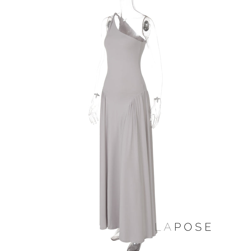 Kamoni One-shoulder Ruched Maxi Dress