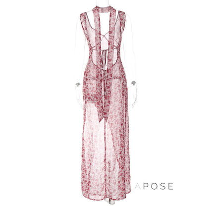 Khalia See-through Maxi Dress