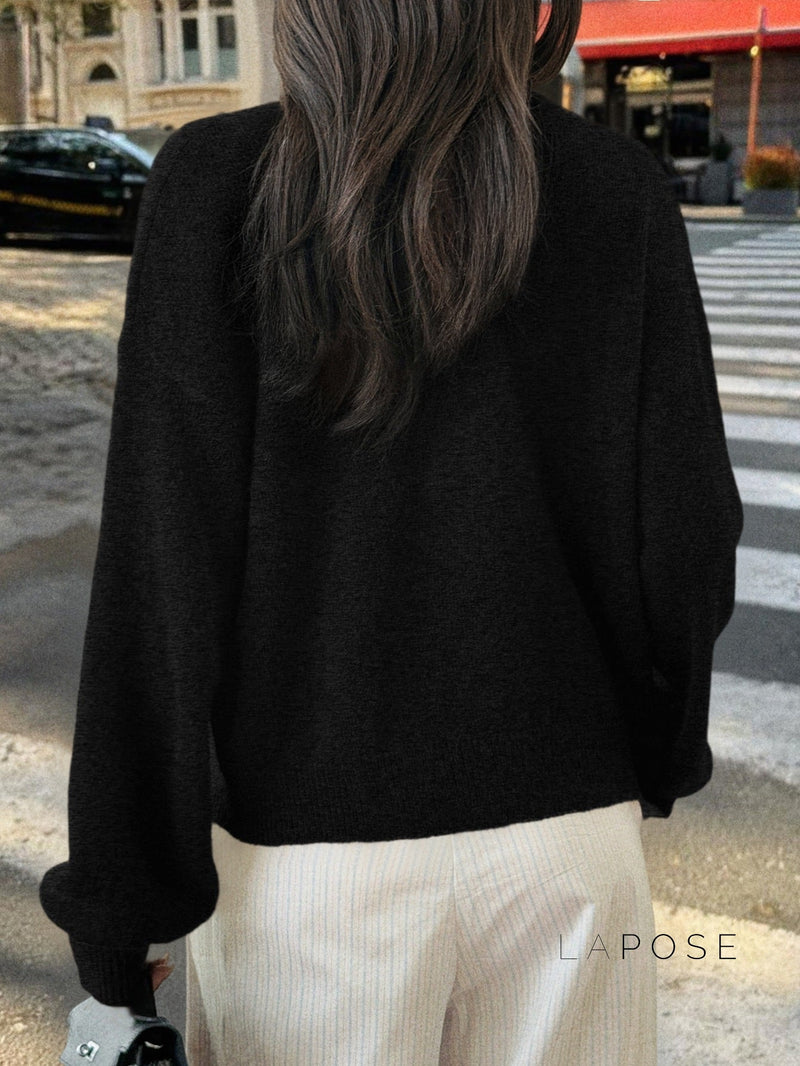 Kristy Button-front Knit Cardigan