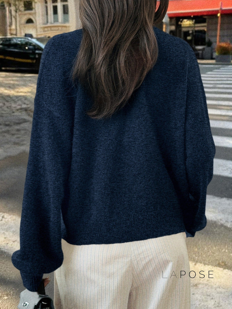Kristy Button-front Knit Cardigan