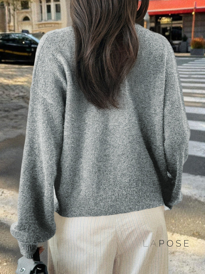 Kristy Button-front Knit Cardigan