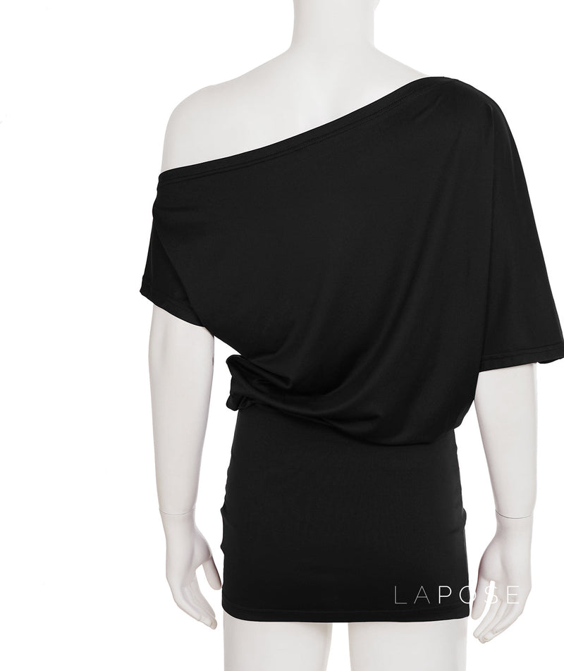 Lianne Ruched One-shoulder Mini Dress