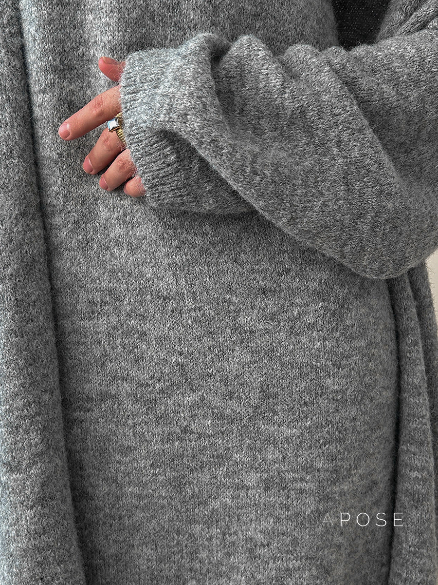 Lily Cozy Knit Dress & Long Cardigan Set