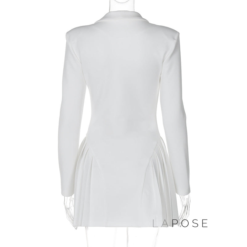 Louella Collared Ruffle Mini Dress