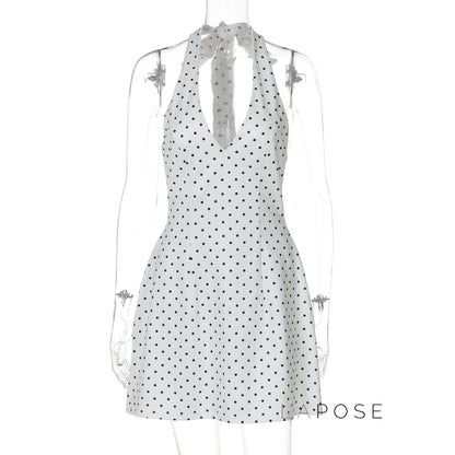 Maahi Printed Halter Dress