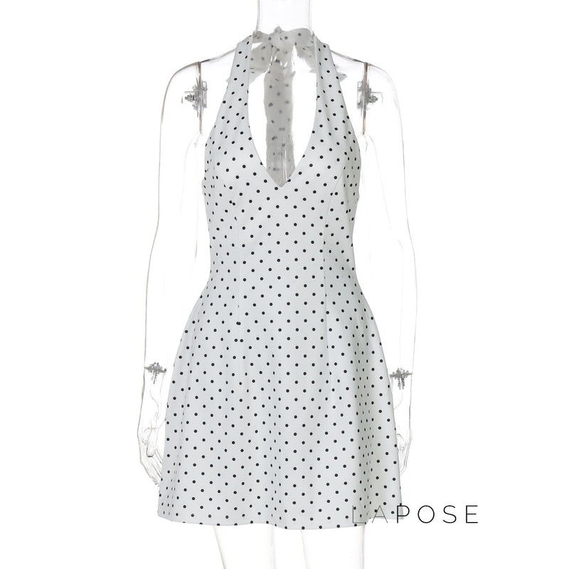 Maahi Printed Halter Dress