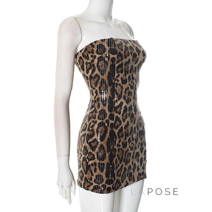 Maddox Strapless Sequin Mini Dress