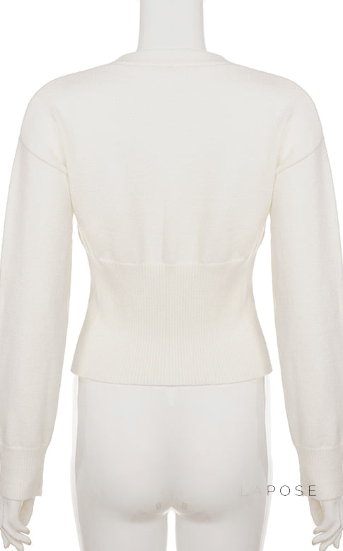 Micah Cropped Button-up Cardigan