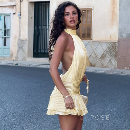 Nathaly Halter Mini Dress