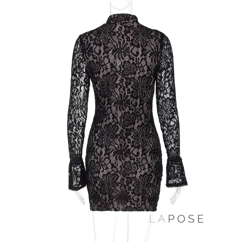 Riley Lace Bodycon Midi Dress