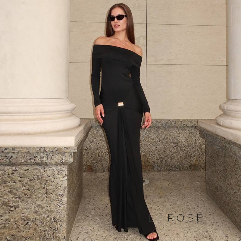 Swara Off-shoulder Tie Waist Dress