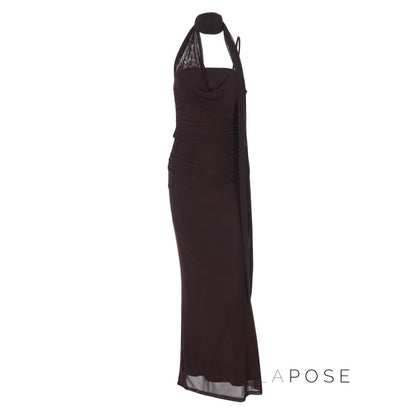Valentine Strapless Mesh Midi Dress