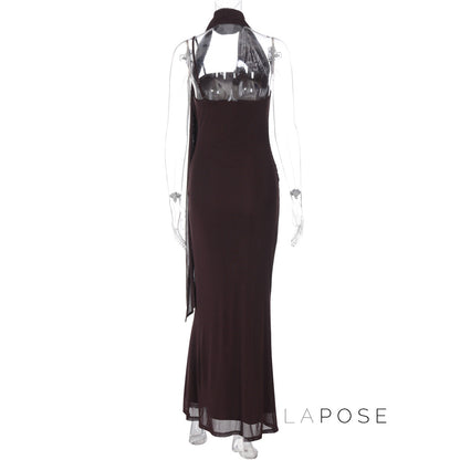 Valentine Strapless Mesh Midi Dress